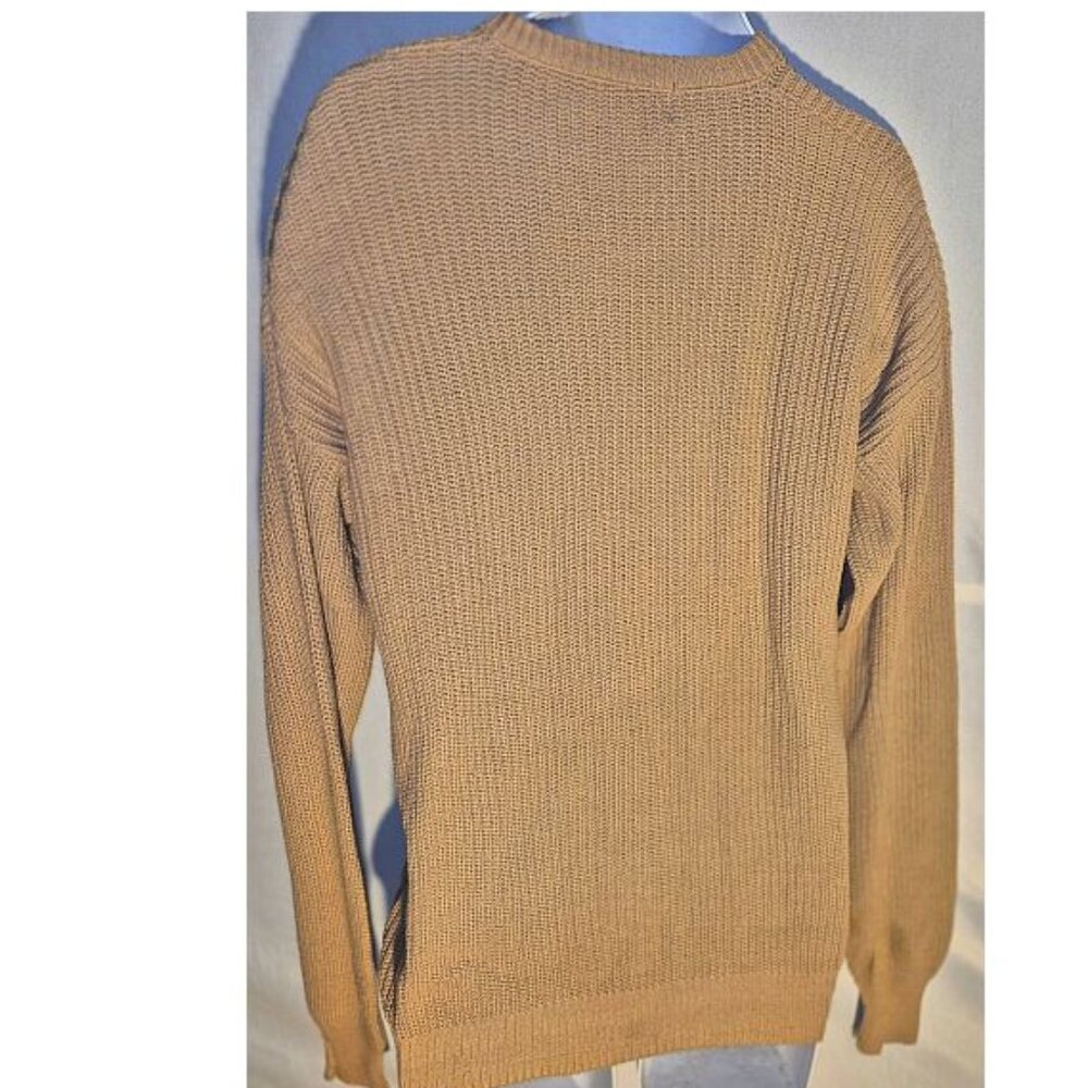 MICHAEL RICHARDS Gold Knit sweater, Large - Picture 9 of 13